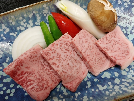 貸切入浴可☆お肉好も食べたい！【福島牛と海鮮プラン】美味しい福島牛をしゃぶしゃぶまたは陶板焼きで☆